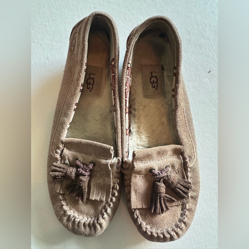 UGG Tan Suede Moccasins